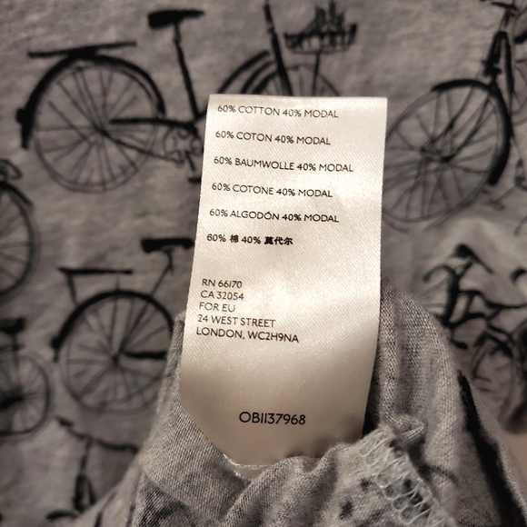 Anthropologie - Bicycle Print Weekender Tee - Size S - Picture 7 of 7